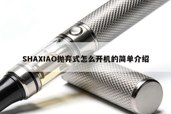 SHAXIAO拋棄式怎麼開機的簡單介紹