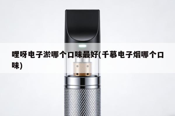 哩呀電子煙哪個口味最好(千慕電子煙哪個口味)