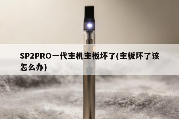 SP2PRO一代主機主板壞了(主板壞了該怎麼辦)